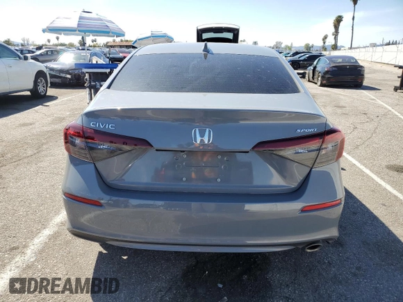 2025 Honda Civic Sport z VIN 2HGFE2F56SH502604, wystawiony jako Copart lot #49103395 z przebiegiem Nie podano mil oraz Szkoda całkowita • Salvage title. Historia ofert i sprzedaży dostępna na DreamBid. Obrazek 6.