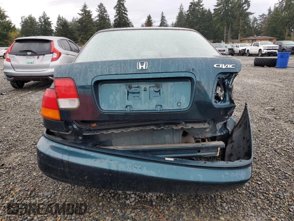 1998 Honda Civic EX with VIN JHMEJ8645WS002768, listed as a Copart auction lot 50906035 with 175,220 mi miles and Salvage Title. Bid and sale history available at carsss.com. Image 6.