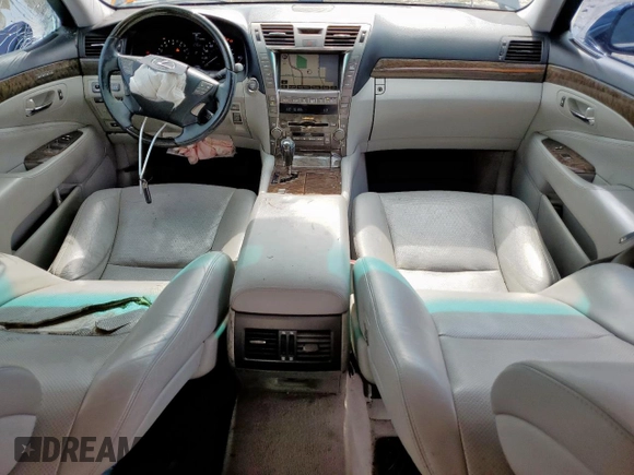 2007 Lexus LS 460 with VIN JTHBL46F175051764, listed as a Copart auction lot 58608215 with 178,084 mi miles and Salvage title. Bid and sale history available at DreamBid. Image 8.