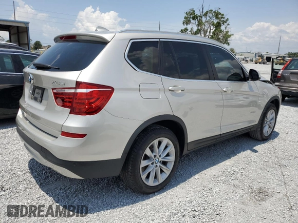 2017 BMW X3 sDrive28i with VIN 5UXWZ7C30H0V92699, listed as a Copart auction lot 56203265 with 101,328 mi miles and Salvage Title. Bid and sale history available at DreamBid. Image 3.