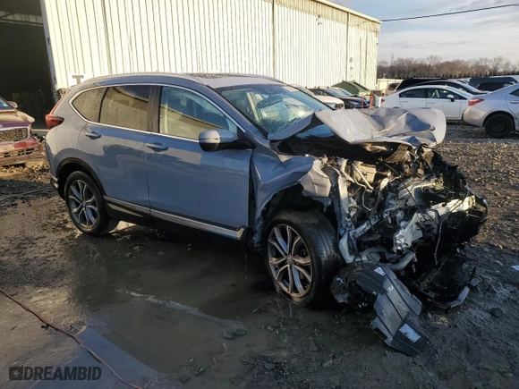 2021 Honda CR-V Touring with VIN 2HKRW2H96MH668365, listed as a Copart auction lot 42845205 with 184,609 mi miles and Salvage Title. Bid and sale history available at carsss.com. Image 4.