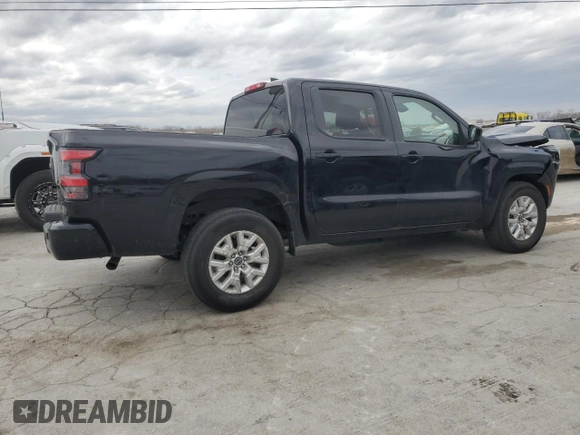 2023 Nissan Frontier SV with VIN 1N6ED1EJ9PN650022, listed as a Copart auction lot 49843795 with 37,857 mi miles and Salvage title. Bid and sale history available at DreamBid. Image 3.