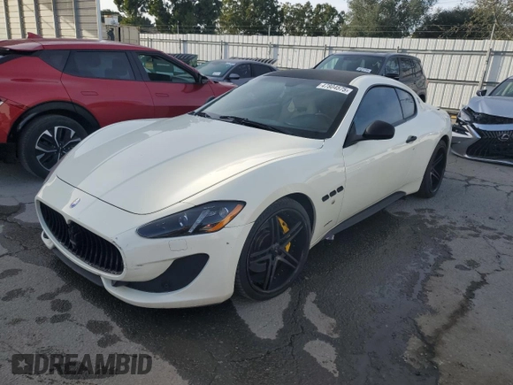 2013 Maserati GranTurismo Sport with VIN ZAM45VLA3D0069724, listed as a Copart auction lot 47804575 with 84,089 mi miles and Salvage title. Bid and sale history available at DreamBid. Image 1.