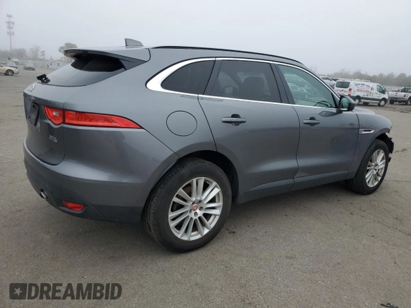 2018 Jaguar F-Pace 25t Prestige with VIN SADCK2FX3JA320663, listed as a Copart auction lot 50362275 with 94,126 mi miles and Salvage Title. Bid and sale history available at DreamBid. Image 3.