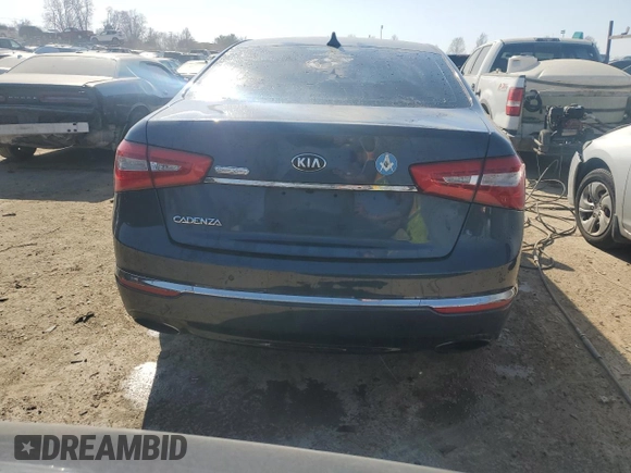 2014 Kia Cadenza Premium with VIN KNALN4D76E5128795, listed as a Copart auction lot 44547174 with 177,219 mi miles and Salvage Title. Bid and sale history available at carsss.com. Image 6.