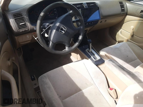 2005 Honda Civic VP SSRS z VIN 1HGEM22305L039210, wystawiony jako Copart lot #53686915 z przebiegiem 165 252 mil mil oraz Szkoda całkowita • Salvage title. Historia ofert i sprzedaży dostępna na DreamBid. Obrazek 8.