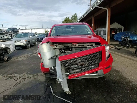 2021 Nissan Titan SV with VIN 1N6AA1ED0MN510017, listed as a Copart auction lot 55466215 with 38,556 mi miles and Salvage title. Bid and sale history available at DreamBid. Image 13.