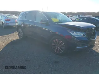 2016 Acura MDX w/Tech with VIN 5FRYD3H44GB002263, listed as a IAAI auction lot 40974640 with 121,777 mi miles. Bid and sale history available at carsss.com. Image 1.