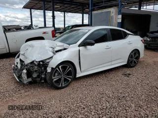 2021 Nissan Sentra SR with VIN 3N1AB8DV3MY322259, listed as a Copart auction lot 48533555 with 64,041 mi miles and Salvage Title. Bid and sale history available at carsss.com. Image 1.