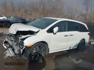 2019 Honda Odyssey Elite with VIN 5FNRL6H93KB117922, listed as a IAAI auction lot 41582622 with 25,327 mi miles and . Bid and sale history available at DreamBid. Image 15.