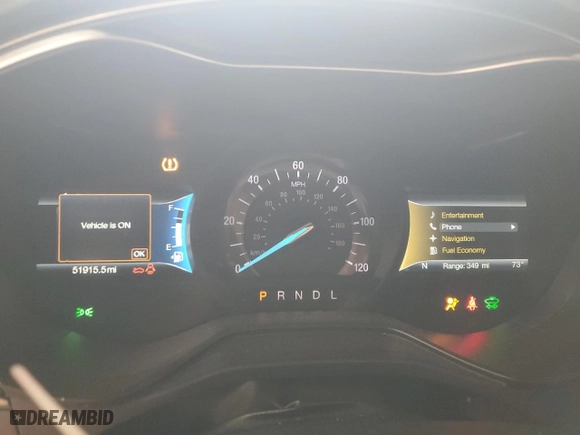 2019 Ford Fusion Hybrid SE with VIN 3FA6P0LU6KR208428, listed as a Copart auction lot 46909605 with 51,915 mi miles and Non Repairable. Bid and sale history available at carsss.com. Image 9.