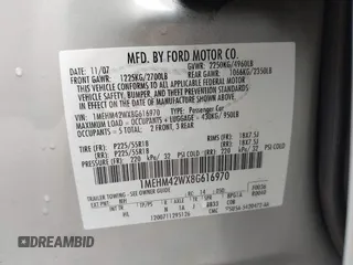2008 Mercury Sable Premier с VIN 1MEHM42WX8G616970, выставлен на аукционе IAAI как лот 42228180 с пробегом 139 730 миль миль и . История ставок и продаж доступна на DreamBid. Изображение 9.