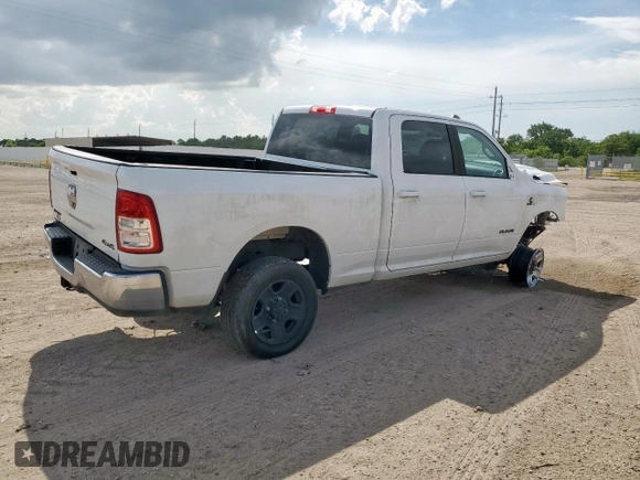 2021 Ram 2500 Big Horn with VIN 3C6UR5DLXMG555524, listed as a Copart auction lot 64904265 with Not provided miles and Clean title. Bid and sale history available at DreamBid. Image 3.