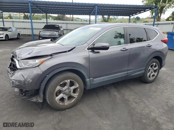 2017 Honda CR-V EX-L with VIN 2HKRW2H82HH604479, listed as a Copart auction lot 53005345 with 55,844 mi miles and Salvage Title. Bid and sale history available at carsss.com. Image 1.
