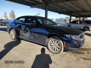 2023 BMW 3 Series 330i with VIN 3MW69FF07P8D13456, listed as a Copart auction lot 50089695 with 15,951 mi miles and Salvage Title. Bid and sale history available at carsss.com. Image 4.