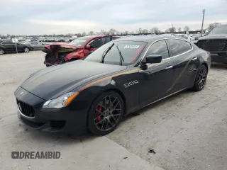 2014 Maserati Quattroporte GTS z VIN ZAM56PPA7E1077702, wystawiony jako Copart lot #87429454 z przebiegiem Nie podano mil oraz Szkoda całkowita • Salvage title. Historia ofert i sprzedaży dostępna na DreamBid. Obrazek 1.