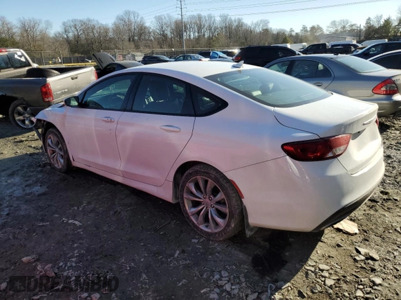 2015 Chrysler 200 S with VIN 1C3CCCBG9FN757009, listed as a Copart auction lot 46372635 with 82,536 mi miles and Salvage Title. Bid and sale history available at carsss.com. Image 2.