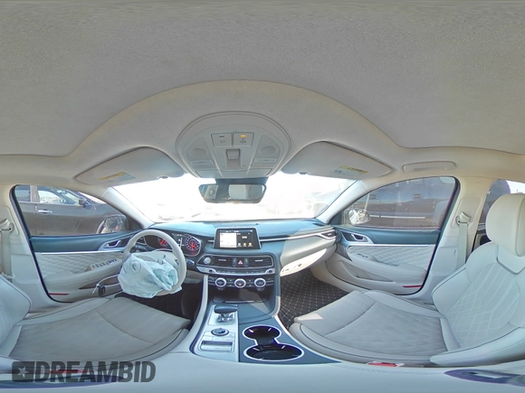 2019 Genesis G70 Dynamic with VIN KMTG34LE6KU015376, listed as a Copart auction lot 83714414 with 44,191 mi miles and Salvage Title. Bid and sale history available at DreamBid. Image 13.