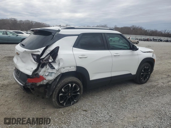 2022 Chevrolet TrailBlazer LT with VIN KL79MPSL4NB058844, listed as a Copart auction lot 43502975 with 57,680 mi miles and Salvage Title. Bid and sale history available at carsss.com. Image 3.