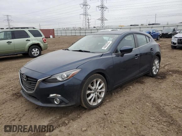 2014 Mazda 3 S Touring with VIN JM1BM1L33E1158973, listed as a Copart auction lot 44625435 with 83,203 mi miles and Salvage Title. Bid and sale history available at DreamBid. Image 1.