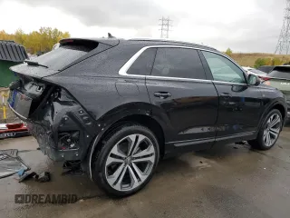 2020 Audi Q8 Premium Plus z VIN WA1EVAF1XLD004366, wystawiony jako Copart lot #75661534 z przebiegiem 52 301 mil mil oraz Szkoda całkowita • Salvage title. Historia ofert i sprzedaży dostępna na DreamBid. Obrazek 3.