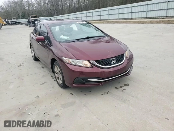 2015 Honda Civic LX with VIN 2HGFB2F50FH557161, listed as a Copart auction lot 46039215 with 133,232 mi miles and Salvage Title. Bid and sale history available at DreamBid. Image 13.