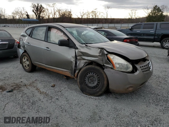 2008 Nissan Rogue SL with VIN JN8AS58V28W405088, listed as a Copart auction lot 49606585 with 126,370 mi miles and Salvage Title. Bid and sale history available at DreamBid. Image 4.
