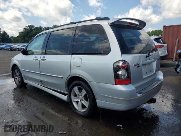 2005 Mazda MPV LX z VIN JM3LW28J650540407, wystawiony jako Copart lot #62223774 z przebiegiem 136 977 mil mil oraz Szkoda całkowita • Salvage title. Historia ofert i sprzedaży dostępna na DreamBid. Obrazek 2.