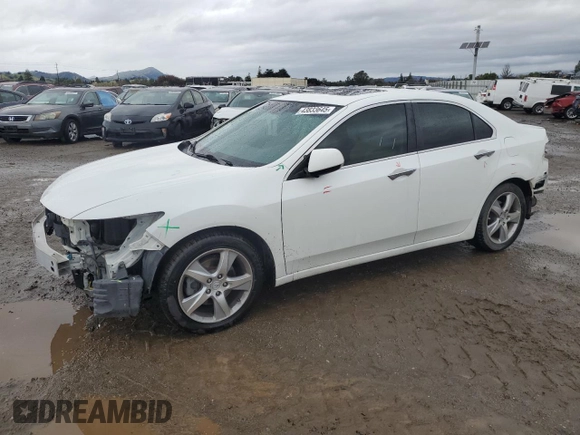 2012 Acura TSX Tech Pkg with VIN JH4CU2F65CC010274, listed as a Copart auction lot 43833645 with 124,911 mi miles and Salvage Title. Bid and sale history available at carsss.com. Image 1.