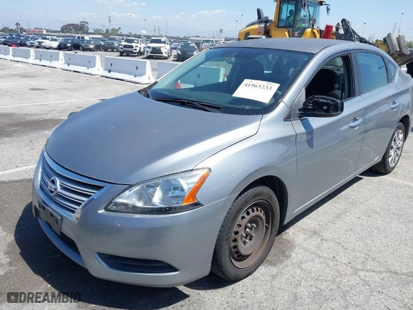 2014 Nissan Sentra SV with VIN 3N1AB7AP9EY279824, listed as a IAAI auction lot 41965233 with 155,850 mi miles. Bid and sale history available at carsss.com. Image 2.