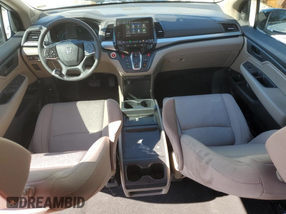 2020 Honda Odyssey EX with VIN 5FNRL6H54LB051900, listed as a Copart auction lot 45345905 with 47,958 mi miles and Salvage title. Bid and sale history available at DreamBid. Image 8.