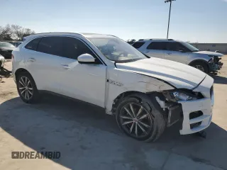 2020 Jaguar F-Pace 25t Prestige with VIN SADCK2FX7LA657601, listed as a Copart auction lot 45819725 with 48,568 mi miles and Salvage title. Bid and sale history available at DreamBid. Image 4.