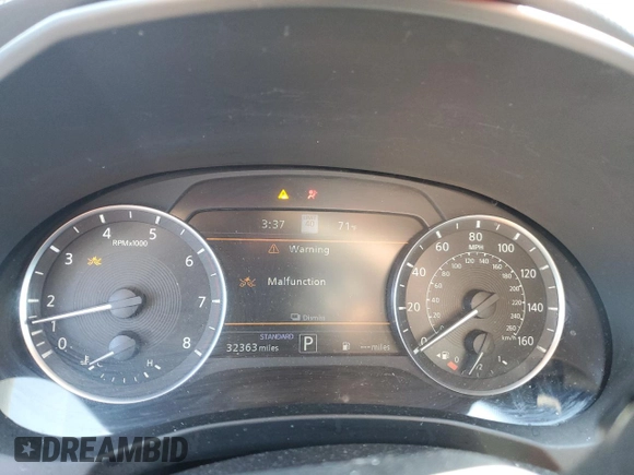 2023 Infiniti QX55 Sensory with VIN 3PCAJ5LR0PF114889, listed as a Copart auction lot 54241355 with 32,363 mi miles and Salvage Title. Bid and sale history available at DreamBid. Image 9.