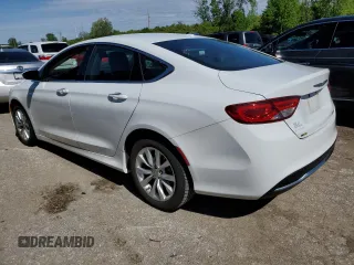 2015 Chrysler 200 C with VIN 1C3CCCCB2FN575185, listed as a Copart auction lot 48796904 with 51,752 mi miles and Salvage Title. Bid and sale history available at carsss.com. Image 2.