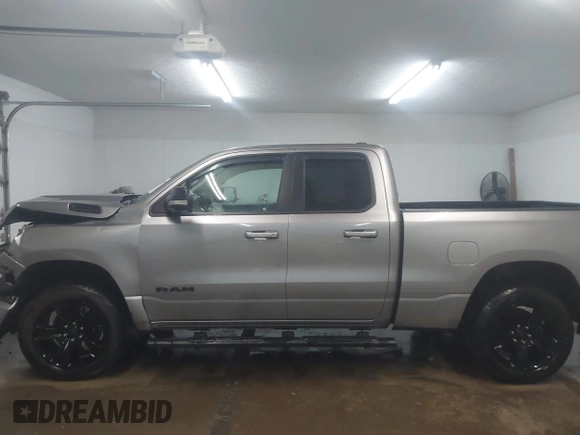 2021 Ram 1500 Big Horn with VIN 1C6SRFBT5MN741351, listed as a IAAI auction lot 41553760 with 56,996 mi miles. Bid and sale history available at carsss.com. Image 15.
