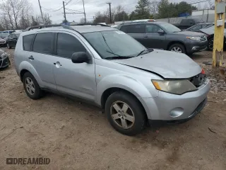 2007 Mitsubishi Outlander LS with VIN JA4MT31X37U013702, listed as a Copart auction lot 47644145 with 217,658 mi miles and Salvage Title. Bid and sale history available at carsss.com. Image 4.