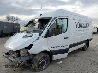 2023 Mercedes-Benz Sprinter Cargo with VIN W1Y40CHY4PT159007, listed as a Copart auction lot 86635434 with Not Provided miles and Salvage Title. Bid and sale history available at carsss.com. Image 1.