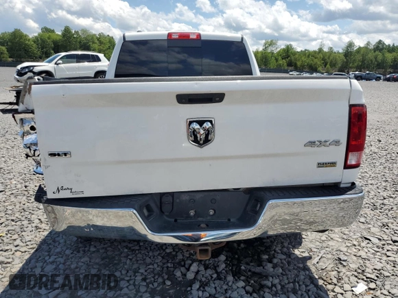 2018 Ram 1500 Big Horn with VIN 1C6RR7GG0JS155606, listed as a Copart auction lot 61600435 with 167,598 mi miles and Salvage title. Bid and sale history available at DreamBid. Image 6.