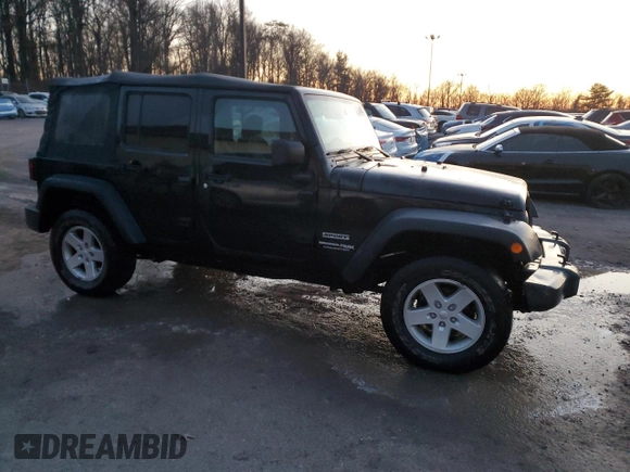 2018 Jeep Wrangler JK Unlimited Sport S with VIN 1C4HJWDG3JL938178, listed as a Copart auction lot 82304604 with 80,302 mi miles and Salvage Title. Bid and sale history available at carsss.com. Image 4.