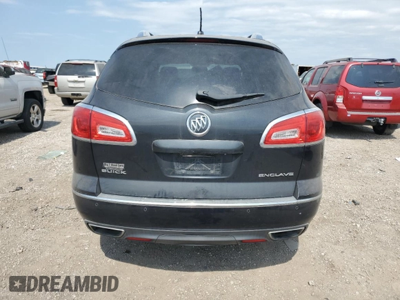 2014 Buick Enclave Leather with VIN 5GAKRBKDXEJ122846, listed as a Copart auction lot 52170985 with 177,611 mi miles and Salvage Title. Bid and sale history available at DreamBid. Image 6.