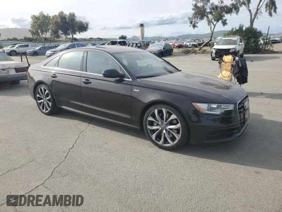 2012 Audi A6 Prestige with VIN WAUHGAFC4CN119339, listed as a Copart auction lot 52168965 with 106,943 mi miles and Salvage title. Bid and sale history available at DreamBid. Image 4.