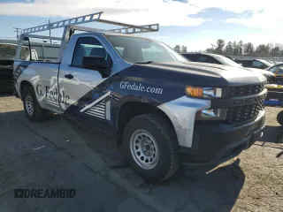 2020 Chevrolet Silverado 1500 Work Truck with VIN 3GCNWAEH5LG133295, listed as a Copart auction lot 82829344 with 90,438 mi miles and Salvage Title. Bid and sale history available at DreamBid. Image 4.