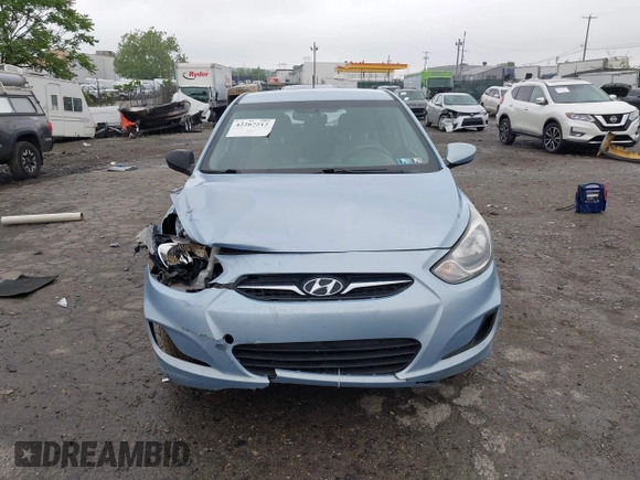 2012 Hyundai Accent GS with VIN KMHCT5AE4CU057239, listed as a IAAI auction lot 42267212 with 99,446 mi miles and . Bid and sale history available at DreamBid. Image 6.