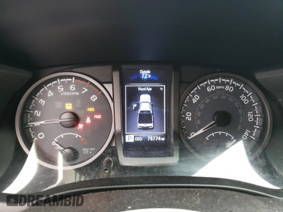 2016 Toyota Tacoma SR with VIN 5TFCZ5ANXGX017495, listed as a Copart auction lot 52526115 with 78,774 mi miles and Salvage Title. Bid and sale history available at carsss.com. Image 9.