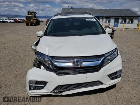 2020 Honda Odyssey Elite with VIN 5FNRL6H91LB015309, listed as a Copart auction lot 53560145 with 44,194 mi miles and Salvage title. Bid and sale history available at DreamBid. Image 5.