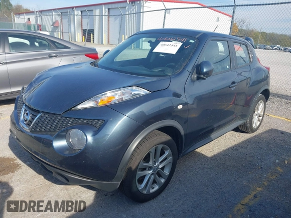 2014 Nissan Juke S with VIN JN8AF5MR0ET358508, listed as a IAAI auction lot 40642541 with 55,958 mi miles. Bid and sale history available at carsss.com. Image 2.