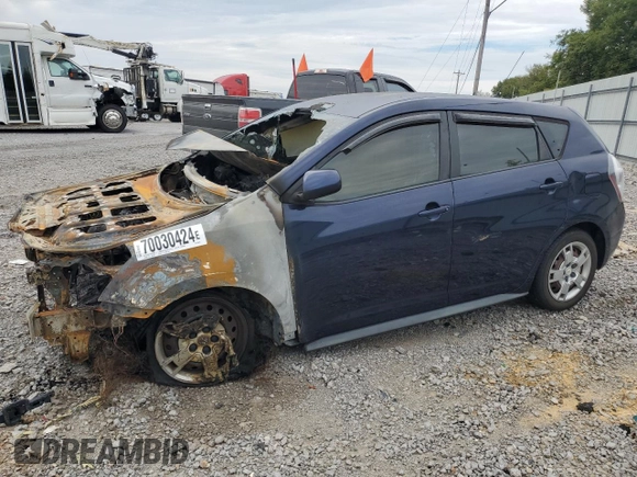 2009 Pontiac Vibe w/1SB with VIN 5Y2SP67029Z450755, listed as a Copart auction lot 70030424 with 0 mi miles and Non Repairable. Bid and sale history available at carsss.com. Image 1.