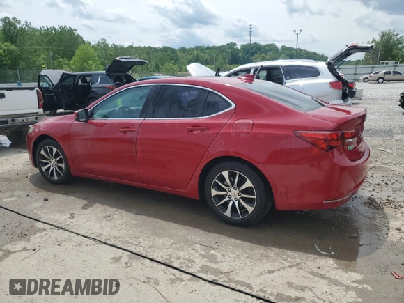 2017 Acura TLX with VIN 19UUB1F33HA004750, listed as a Copart auction lot 55268915 with 124,786 mi miles and Salvage title. Bid and sale history available at DreamBid. Image 2.