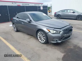 2014 Infiniti Q50 Premium with VIN JN1BV7AR2EM706048, listed as a IAAI auction lot 42587542 with 152,957 mi miles and . Bid and sale history available at DreamBid. Image 1.