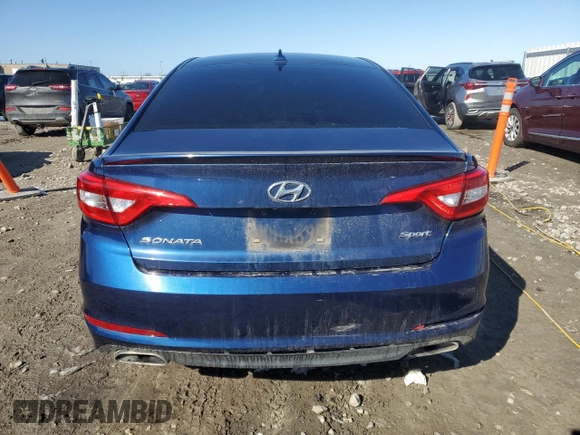 2016 Hyundai Sonata Sport with VIN 5NPE34AF9GH403754, listed as a Copart auction lot 50369425 with 114,152 mi miles and Non Repairable. Bid and sale history available at DreamBid. Image 6.